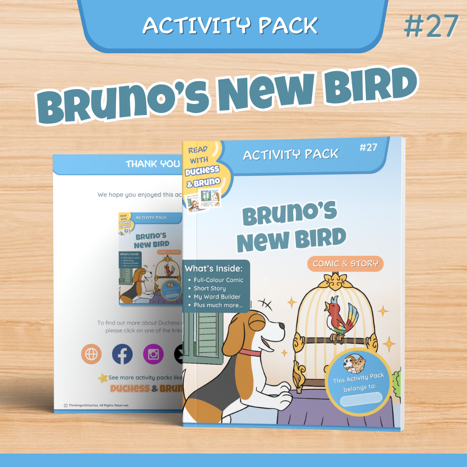 Bruno's New Bird Activity Pack