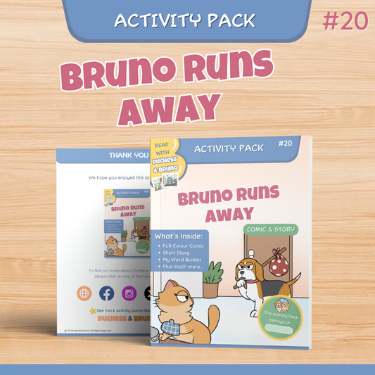 Bruno Runs Away Activity Pack