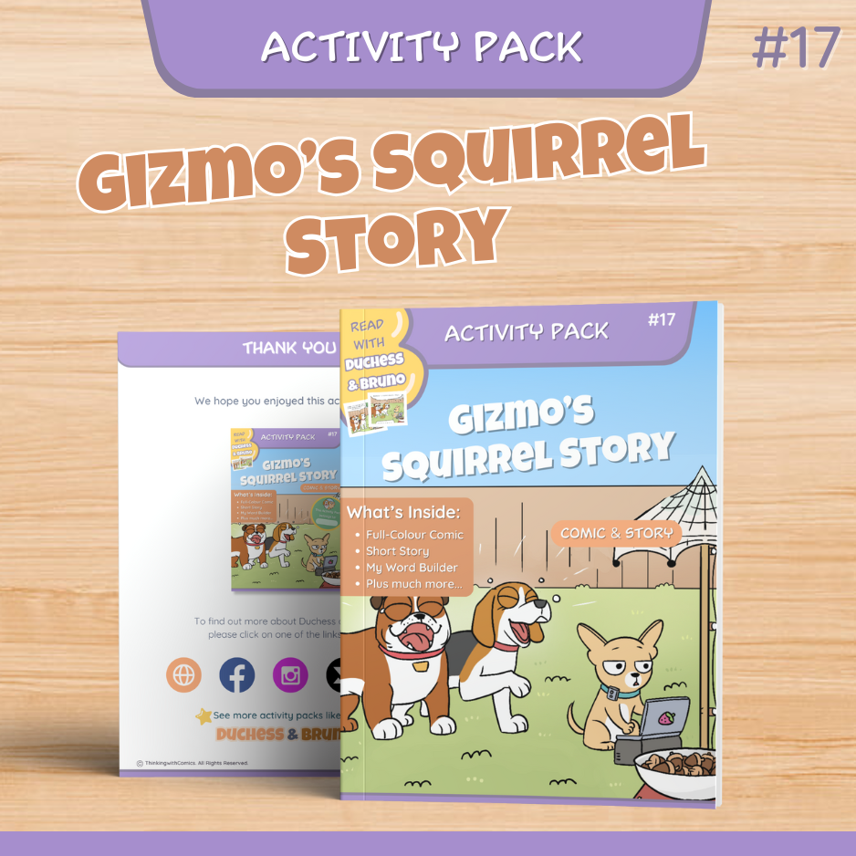 Gizmo's Squirrel Story Activity Pack