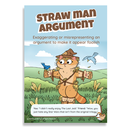 Straw Man Argument Poster