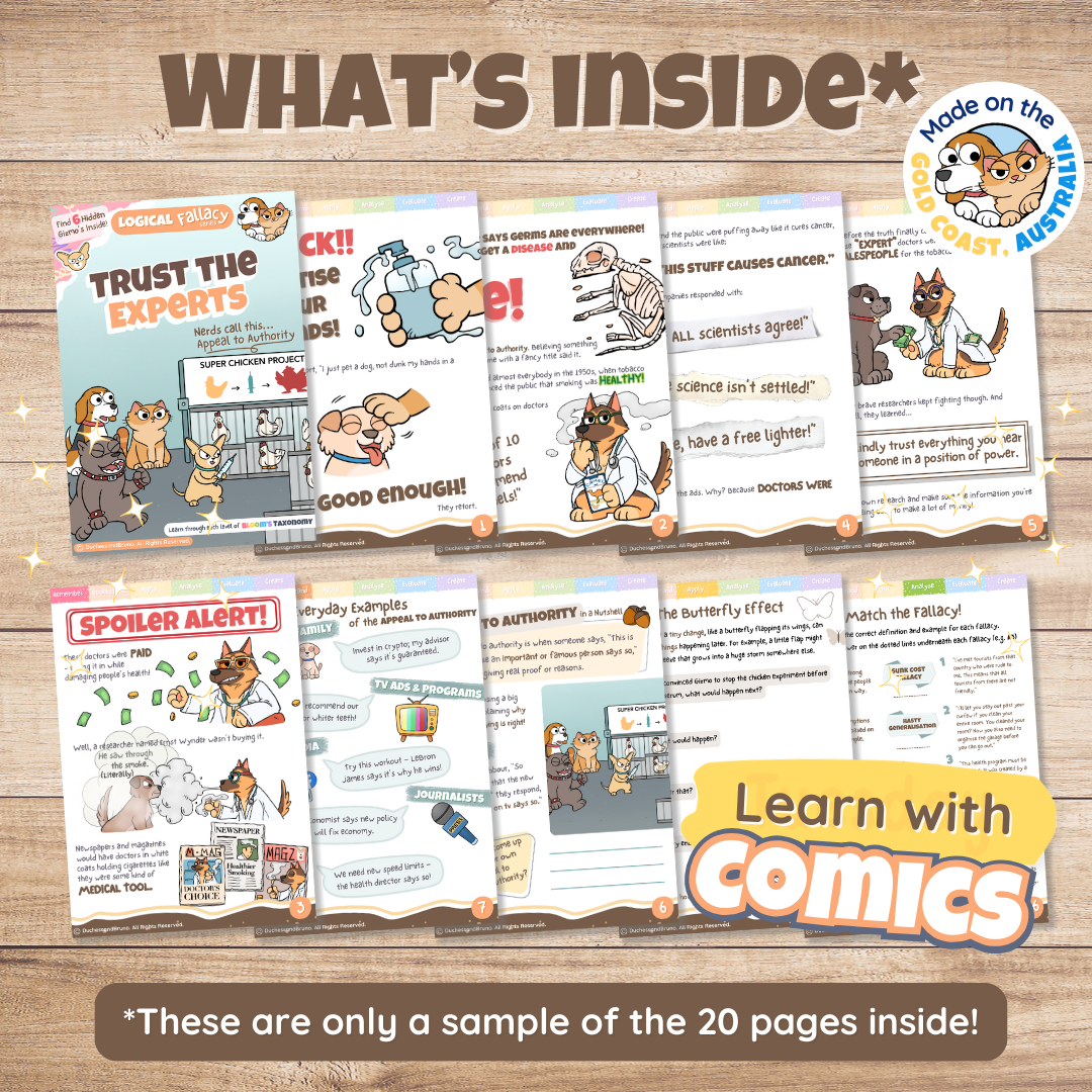 Appeal to Authority Fallacy Activity Pack