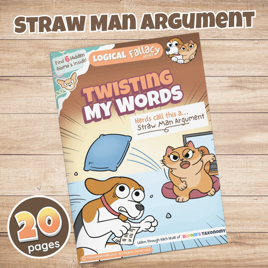 Straw Man Argument Fallacy Activity Pack