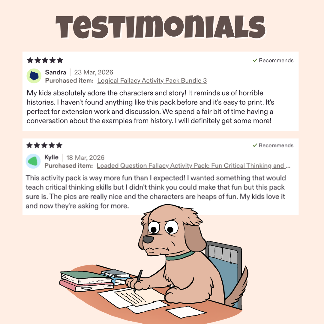 Five star teacher testimonials praising the characters, stories, and classroom discussion activities

