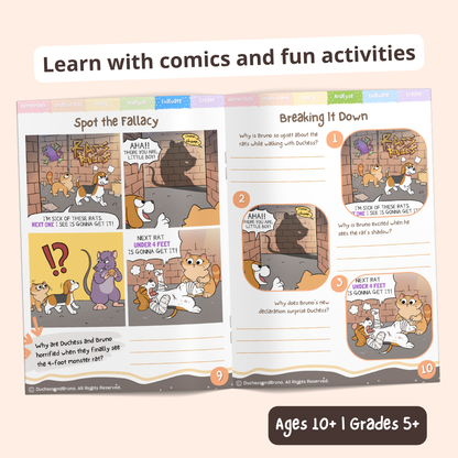 Changer les règles du jeu — Cahier d'activités de pensée critique pour enfants et adolescents, 10 ans et + | Cahier d'exercices sur les sophismes