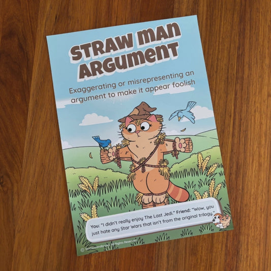 Straw Man Argument Poster