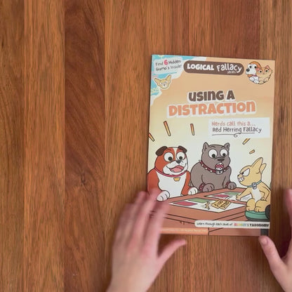 Red Herring – Cahier d'activités de pensée critique pour enfants et adolescents, 10 ans et plus | Cahier d'exercices sur les sophismes logiques