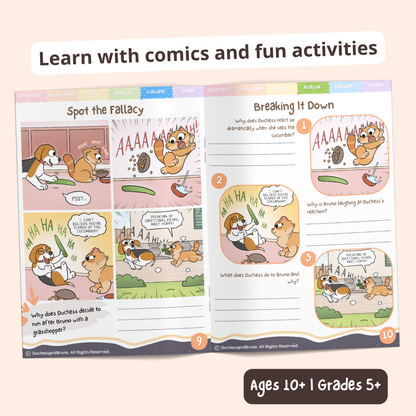 Toi aussi — Cahier d'activités de pensée critique pour enfants et adolescents, 10 ans et plus | Cahier d'exercices sur les sophismes